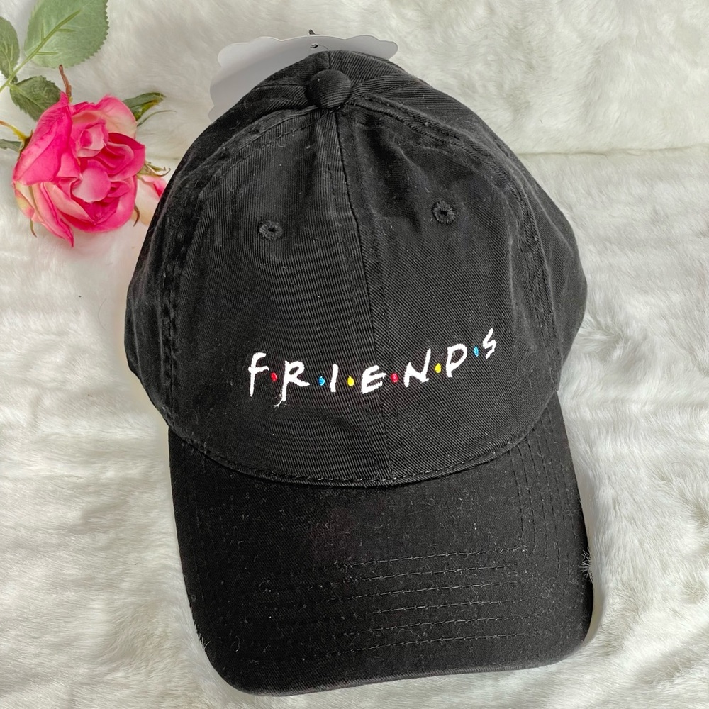 New with tags FRIENDS HAT adjustable. Black with multicolored writing. Unisex - Picture 1 of 5